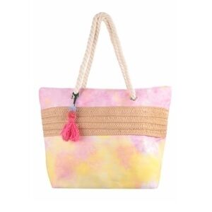 Tie Dye Tote Bag With Tassels NWT